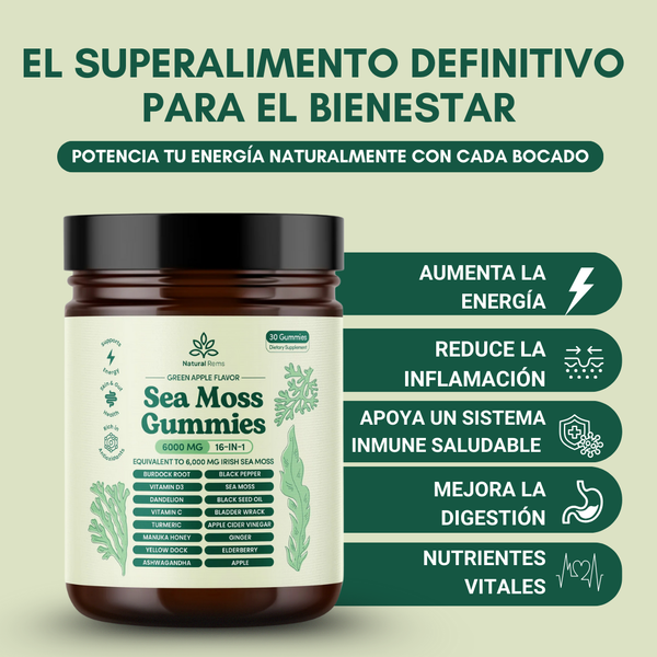 Gomitas de Musgo Marino 16 en 1