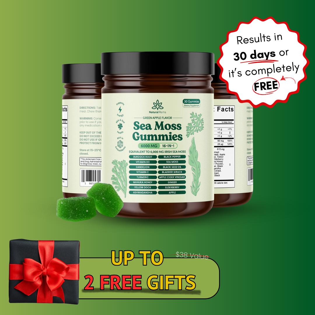Sea moss gummies PDP TT – Natural Rems