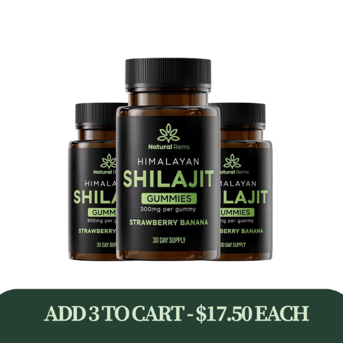 Natural Rems Shilajit Gummies - BOGO Deal