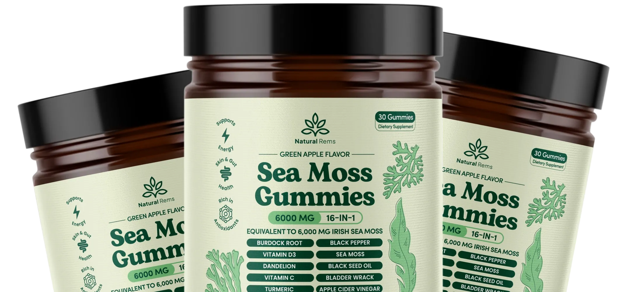 Natural Rems Gummies Sea Moss 16-In-1 Gummies – Natural Rems