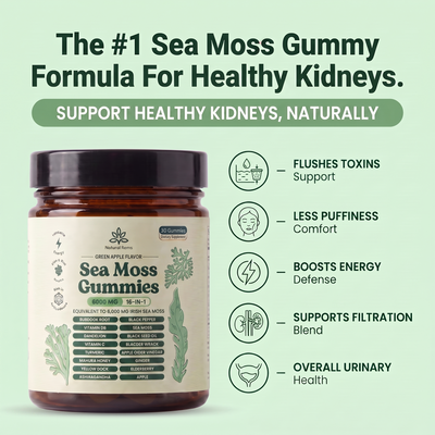 Sea Moss 16-In-1 Gummies - Kidney Support & Detox
